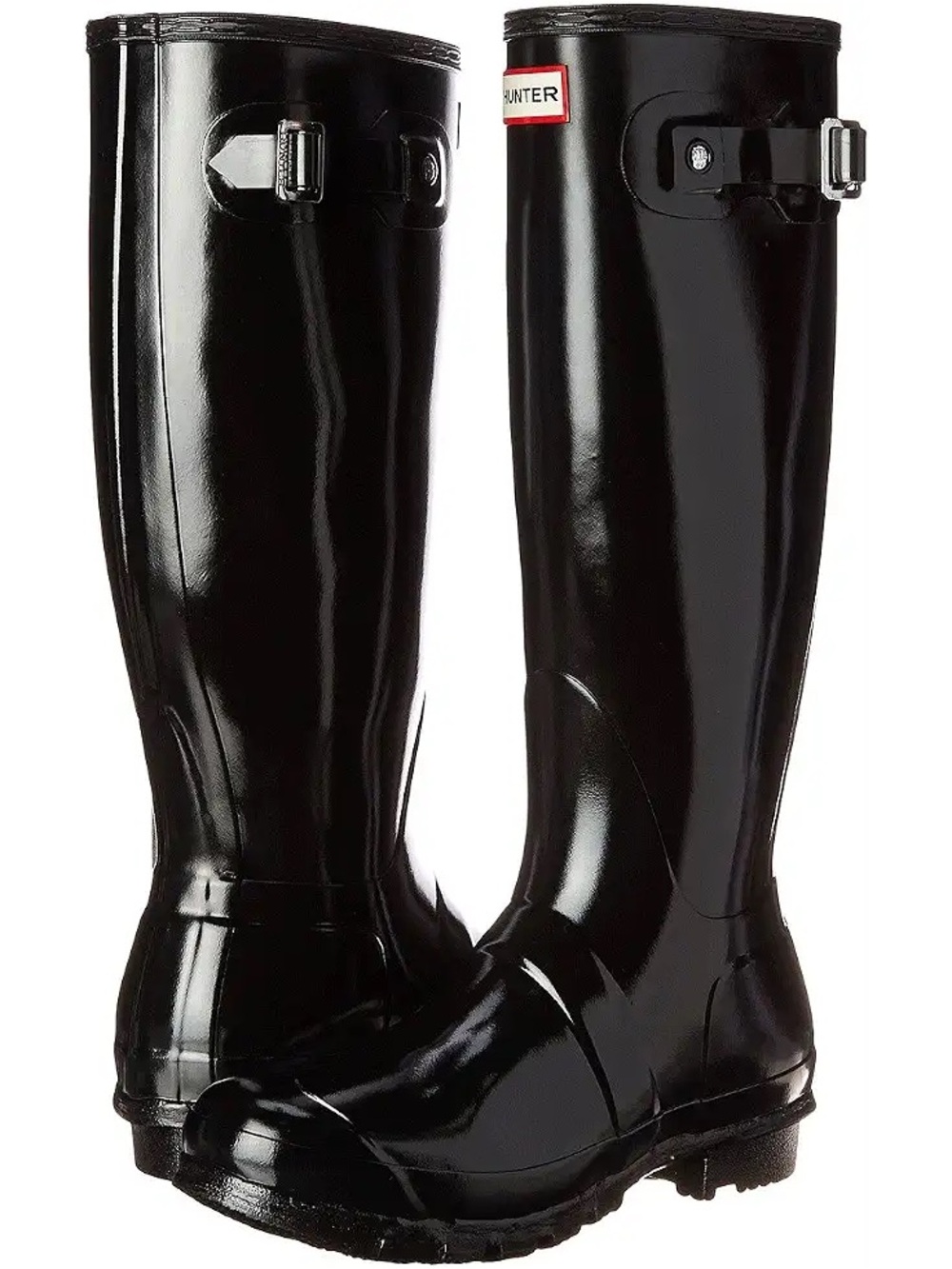 Hunter Original Black Gloss Tall Women's Rain Boots